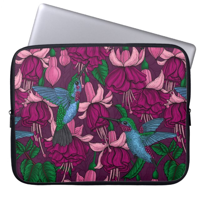 Housse Pour Ordinateur Portable Jardin des colibris (Devant)