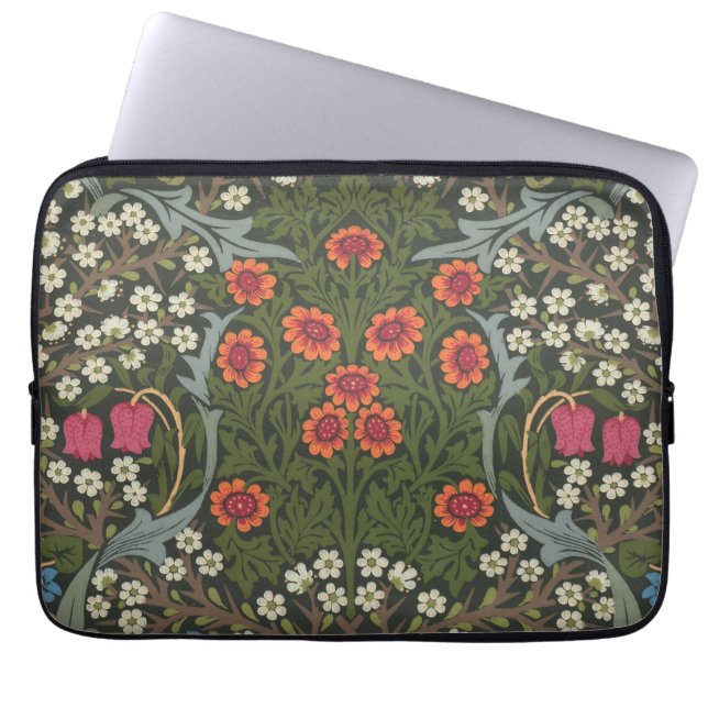 Housse Pour Ordinateur Portable Jardin Fleur Classique de Prunellier de William Mo (Devant)