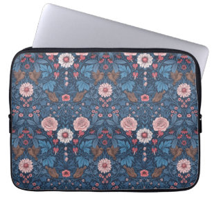 Housse Pour Ordinateur Portable Jardin sauvage en bleu