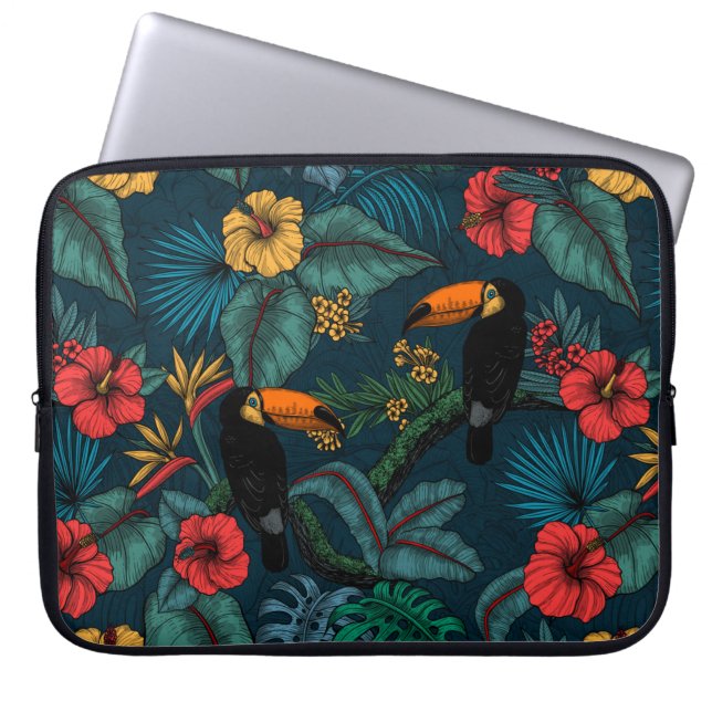 Housse Pour Ordinateur Portable Jardin toucan 2 (Devant)