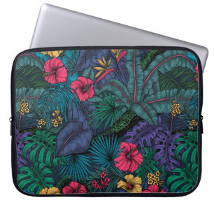 Housse Pour Ordinateur Portable Jardin tropical