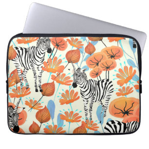 Housse Pour Ordinateur Portable Jardin Zebra