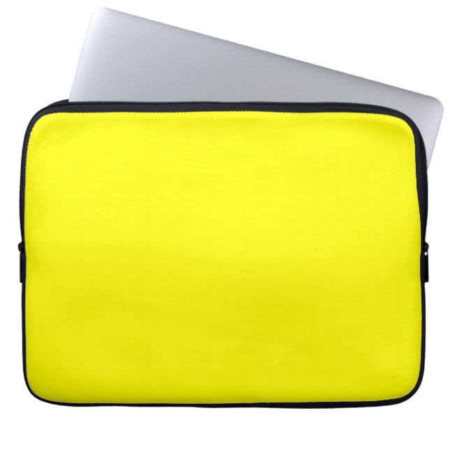 Housse Pour Ordinateur Portable Jaune clair (couleur solide) (Devant)