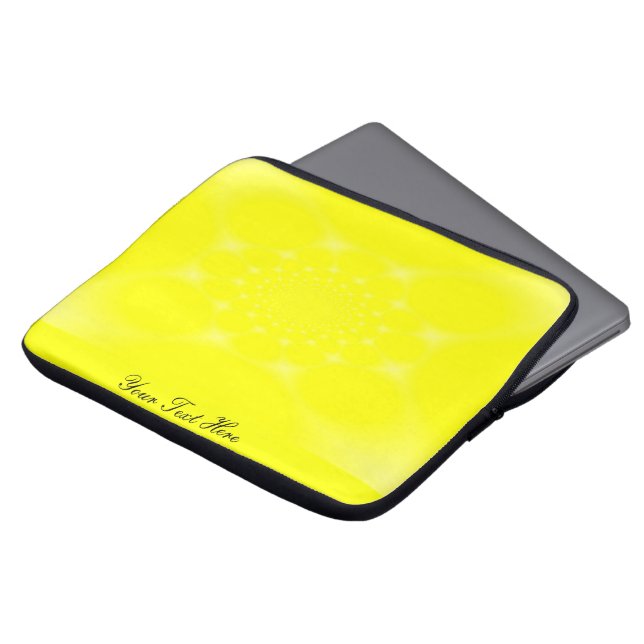 Housse Pour Ordinateur Portable Jaune pétillant (Devant haut)