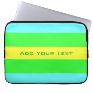 Housse Pour Ordinateur Portable Jaune, Vert, Bleu, Grandes Tunes de Shirley Taylor