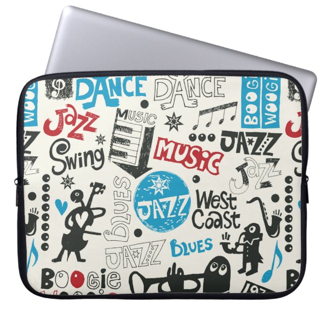 Housse Pour Ordinateur Portable jazz doodmix (Devant)