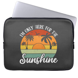 Housse Pour Ordinateur Portable Je ne suis ici que pour le soleil, les ondes estiv