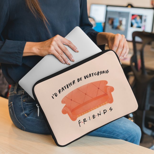 Housse Pour Ordinateur Portable Je préférerais regarder FRIENDS™ (Créateur téléchargé)