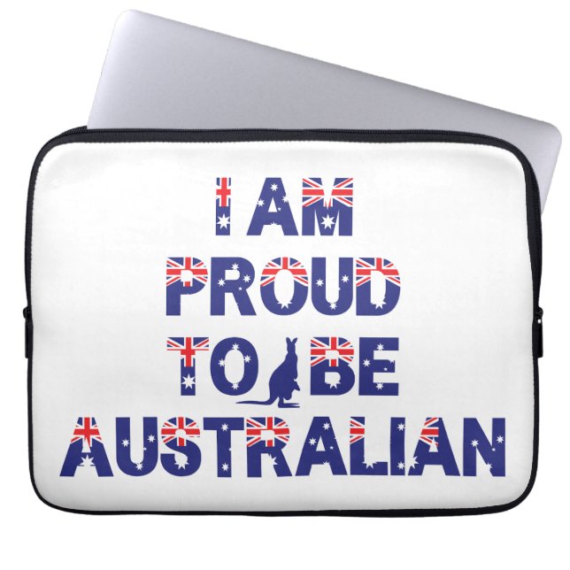 Housse Pour Ordinateur Portable Je suis fier d'être Australien (Devant)