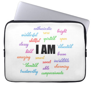 Housse Pour Ordinateur Portable Je Suis Inspiré, Positif, Religieux, Chrétien