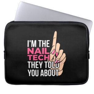 Housse Pour Ordinateur Portable Je Suis La Technologie Des Ongles