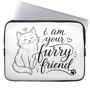 Housse Pour Ordinateur Portable Je Suis Votre Ami à Fourrure Design de Chien Migno