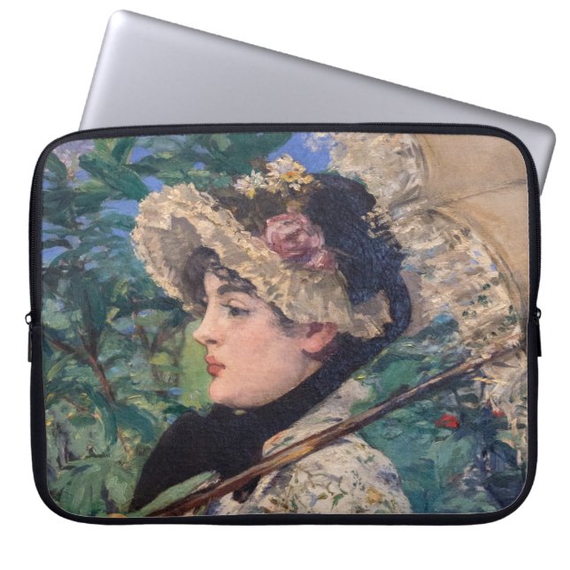 Housse Pour Ordinateur Portable Jeanne (Printemps) Par Édouard Manet (Devant)