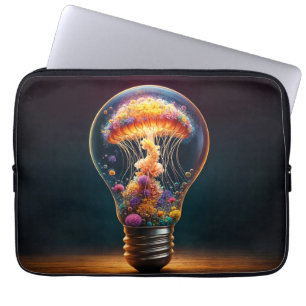 Housse Pour Ordinateur Portable Jellyfish bioluminescente vibrante