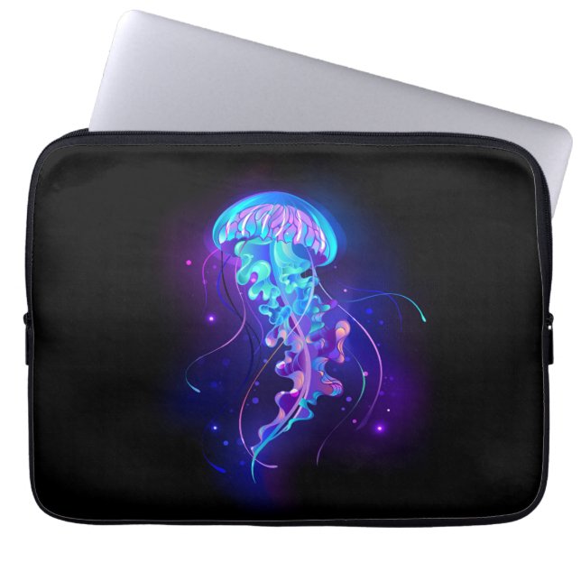 Housse Pour Ordinateur Portable Jellyfish éclatante couleur (Devant)