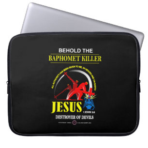 Housse Pour Ordinateur Portable JÉSUS : Tueur de Baphomet