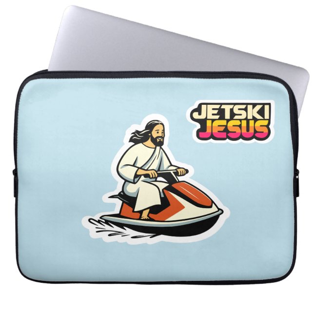 Housse Pour Ordinateur Portable Jetski Jesus (Devant)