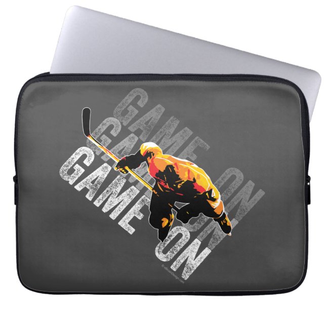Housse Pour Ordinateur Portable Jeu sur (hockey) (Devant)