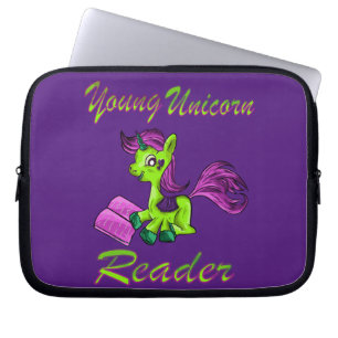 Housse Pour Ordinateur Portable Jeune Unicorne Lecteur Livre Sleeve