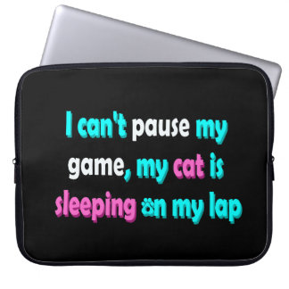 Housse Pour Ordinateur Portable Jeux de chat drôle