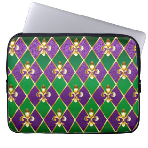 Housse Pour Ordinateur Portable Jewelry Background Mardi Gras