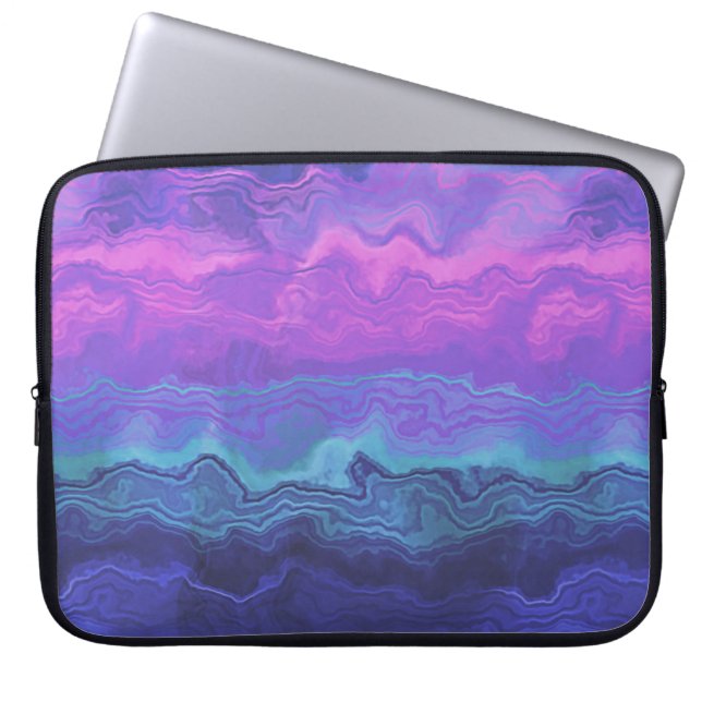 Housse Pour Ordinateur Portable jeweltone agate ombre :  (Devant)