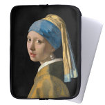 Housse Pour Ordinateur Portable Johannes Vermeer - Fille avec une oreille perle<br><div class="desc">Fille avec une oreille perle / Fille dans un Turban / Tête de Fille dans un Turban / La Jeune Fille avec Turban / Tête d'une Jeune Fille - Johannes Vermeer,  1665</div>