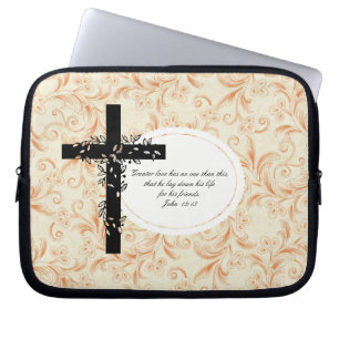 Housse Pour Ordinateur Portable John 15:13 Portable ou Manche de Porte Netbook