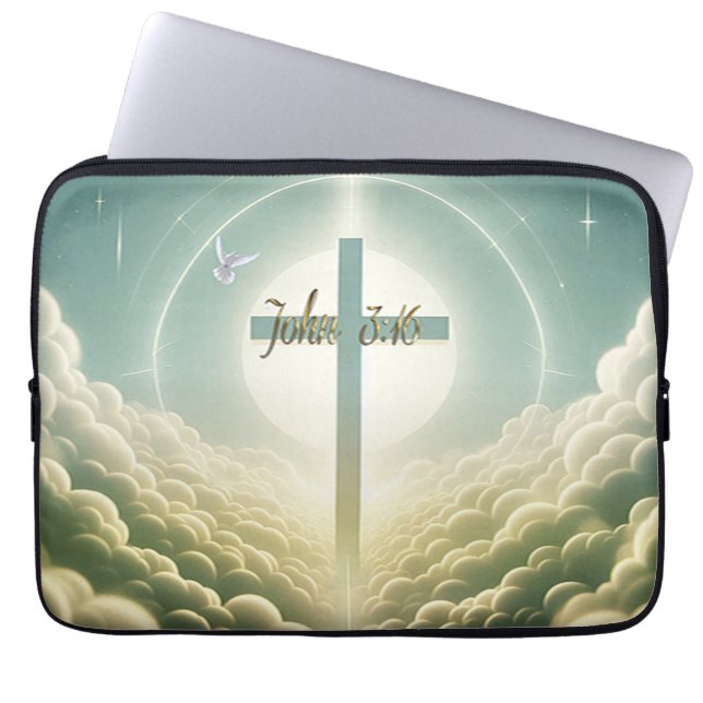Housse Pour Ordinateur Portable John 3:16 (Devant)