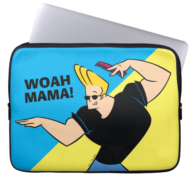 Housse Pour Ordinateur Portable Johnny Bravo Coiffure (Devant)
