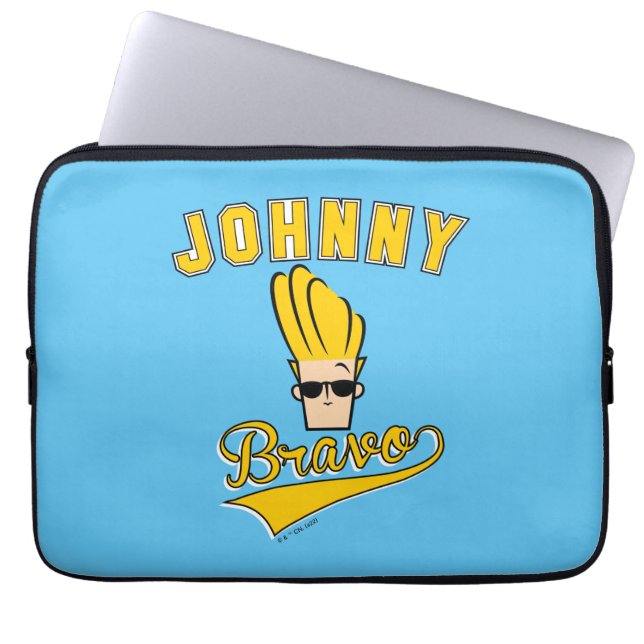 Housse Pour Ordinateur Portable Johnny Bravo Collegiate Graphic (Devant)