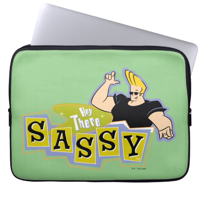 Housse Pour Ordinateur Portable Johnny Bravo - Hey There Sassy (Devant)