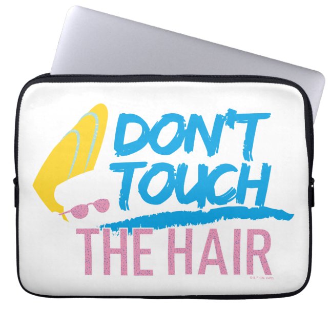 Housse Pour Ordinateur Portable Johnny Bravo - Ne touchez pas le graphique des che (Devant)