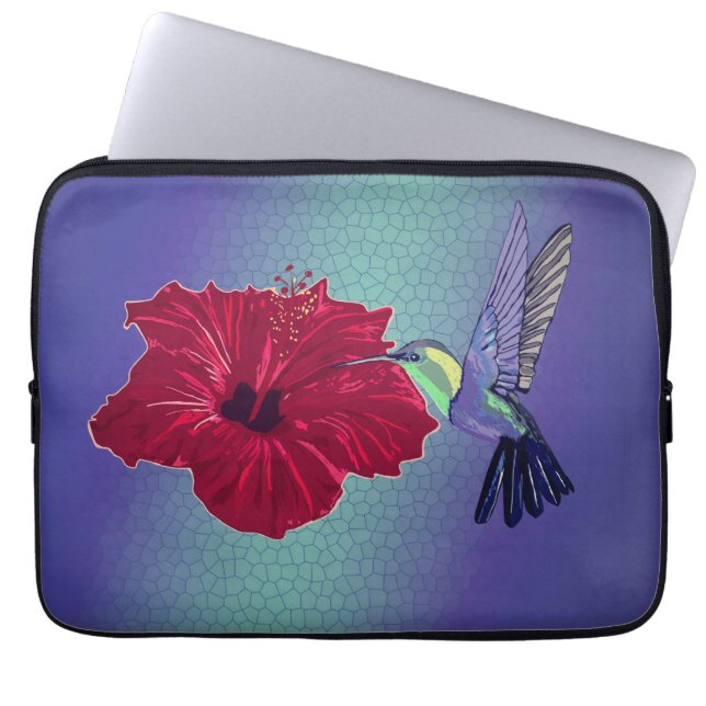 Housse Pour Ordinateur Portable Joie et colibri (Devant)