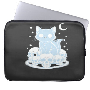 Housse Pour Ordinateur Portable Joli chaton d'Halloween Chat gothique Essenti