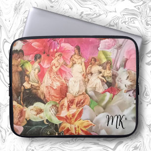 Housse Pour Ordinateur Portable Joli Coque Ordinateur Portable Avec Collage Floral