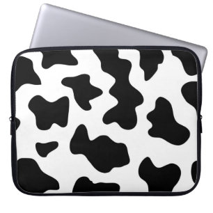 Housse Pour Ordinateur Portable joli cowboy noir et blanc à la ferme empreinte de 