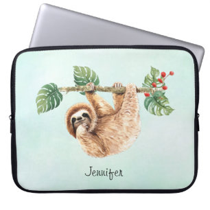 Housse Pour Ordinateur Portable Joli fentes accroché à l'aquarelle vers le bas