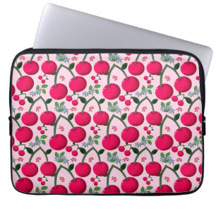 Housse Pour Ordinateur Portable Joli motif Cerise, Fruit Kawaii brillant