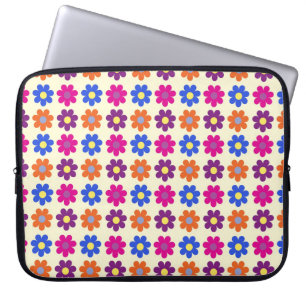 Housse Pour Ordinateur Portable Joli motif de fleurs Penny rétro