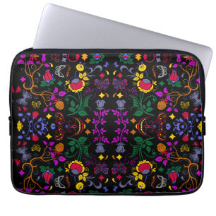 Housse Pour Ordinateur Portable Joli motif floral coloré