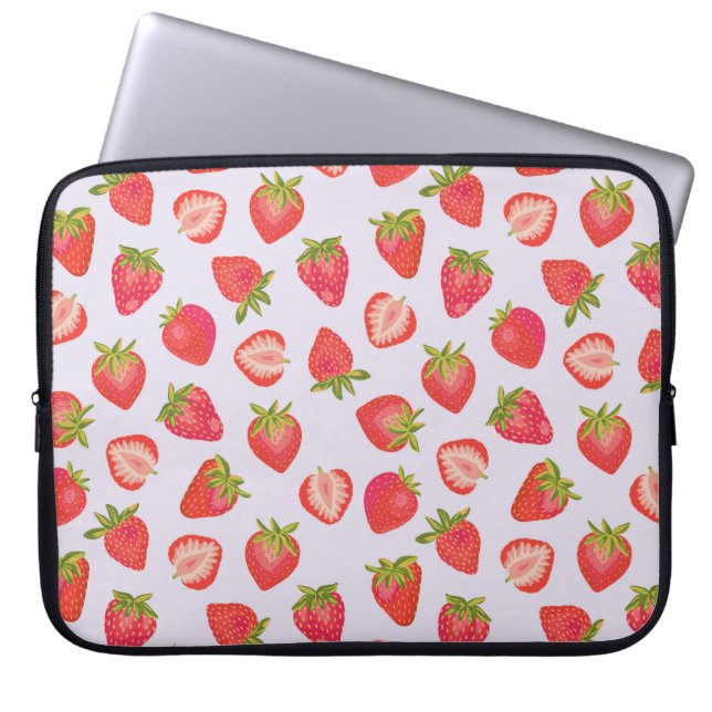 Housse Pour Ordinateur Portable Joli motif fraise (Devant)