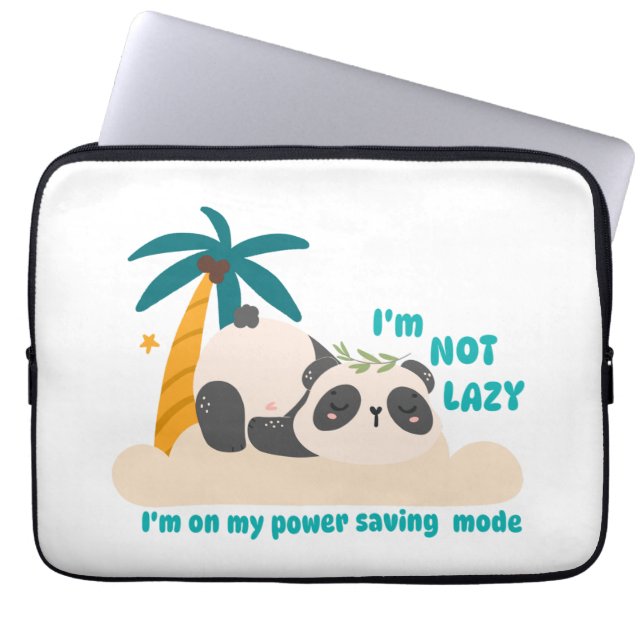 Housse Pour Ordinateur Portable Joli panda paresseux (Devant)