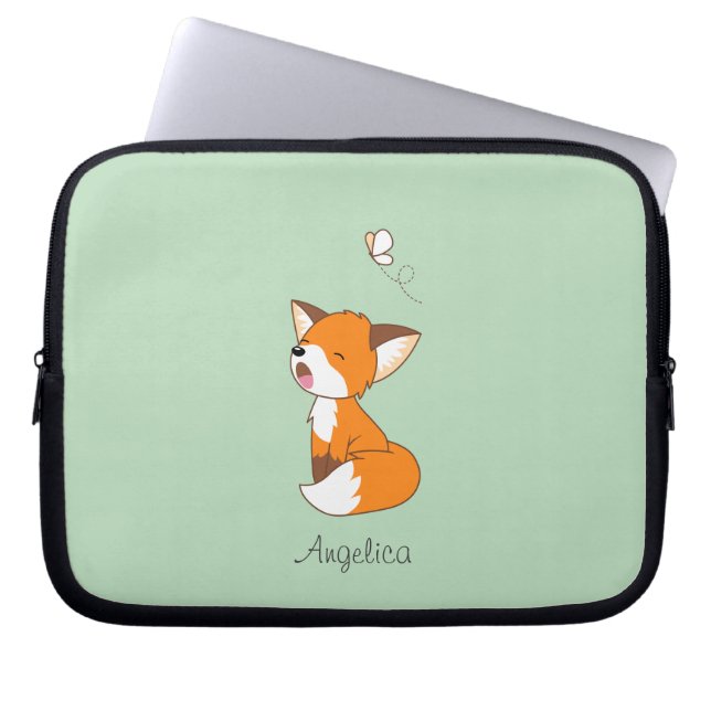 Housse Pour Ordinateur Portable Joli Petit Fox Sleepy (Devant)