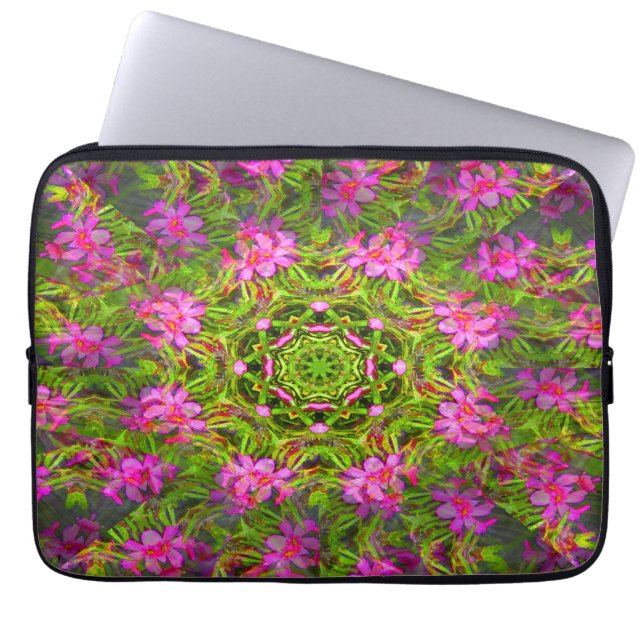 Housse Pour Ordinateur Portable Joli rose Phlox tourbillon.... (Devant)
