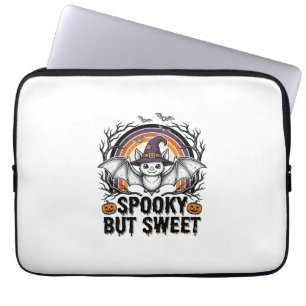 Housse Pour Ordinateur Portable Jolie chauve-souris d'Halloween Gravure vintage T-