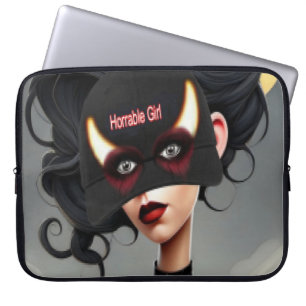 Housse Pour Ordinateur Portable Jolie fille horrible