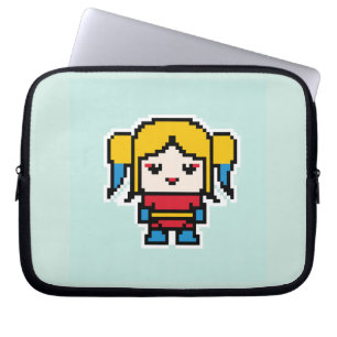 Housse Pour Ordinateur Portable Jolie fille pixellisée jetez oreiller poche montre