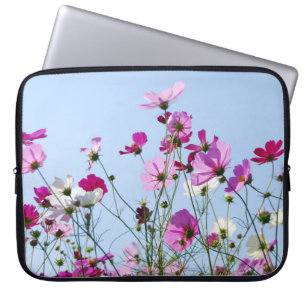 Housse Pour Ordinateur Portable Jolie photo de fleurs sauvages violettes dans un p