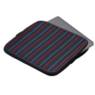 Housse Pour Ordinateur Portable Jolies rayures bleues roses